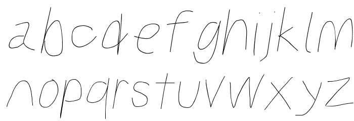 Kabina Light Oblique Font LOWERCASE