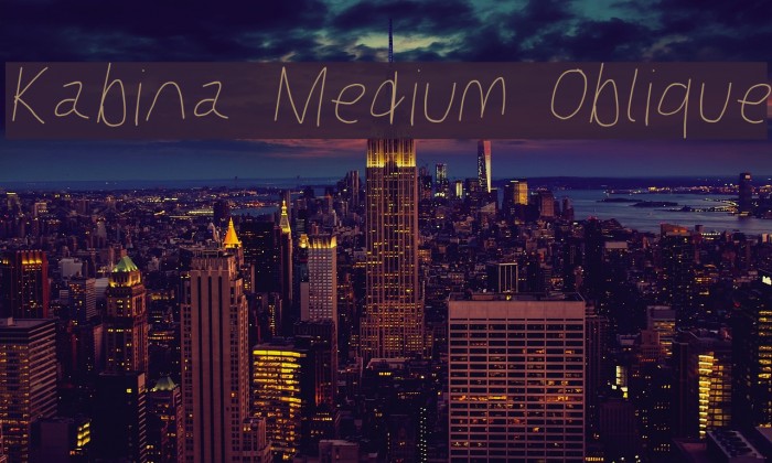 Kabina Medium Oblique Example 1