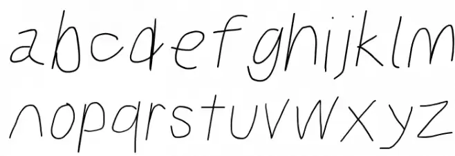 Kabina Medium Oblique Font LOWERCASE