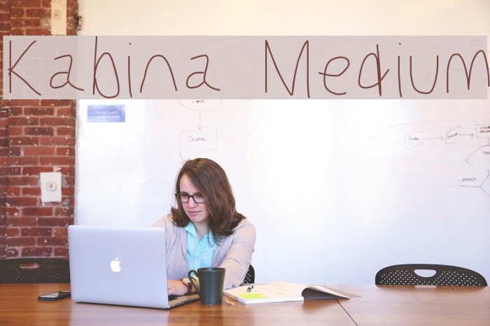 Kabina Medium Font examples