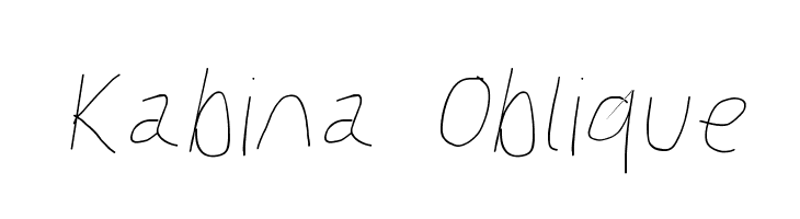 Kabina Oblique  Frei Schriftart Herunterladen