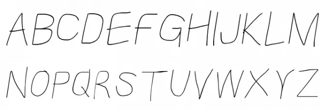 Kabina Oblique 字体 大写