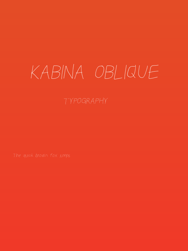 Kabina Oblique Poster