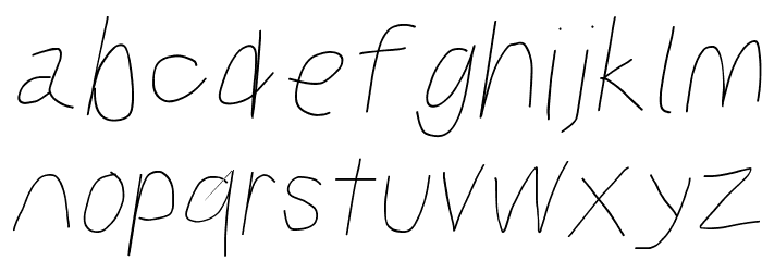 Kabina Oblique Font LOWERCASE