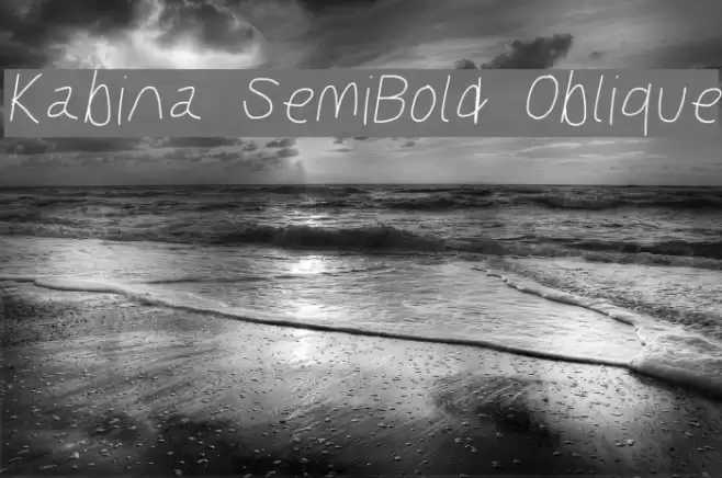 Kabina SemiBold Oblique  examples