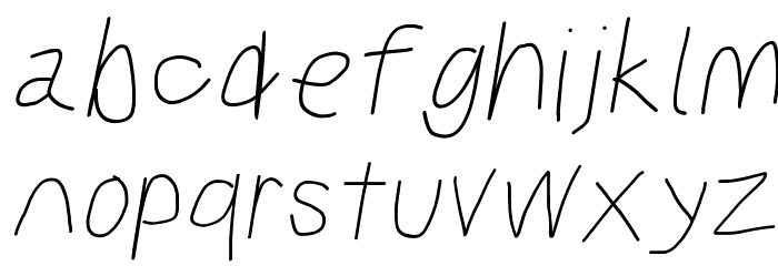Kabina SemiBold Oblique Font LOWERCASE
