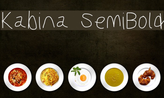 Kabina SemiBold Font examples