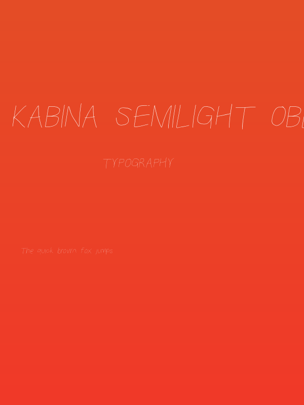 Kabina SemiLight Oblique Poster