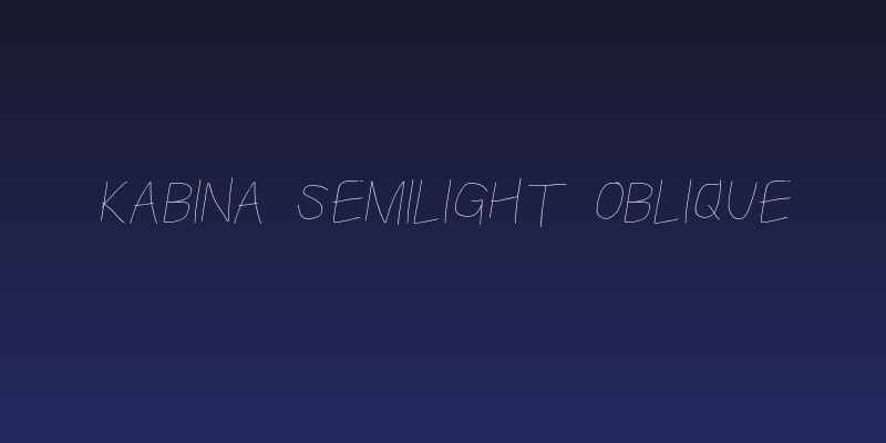 Kabina SemiLight Oblique Social Header