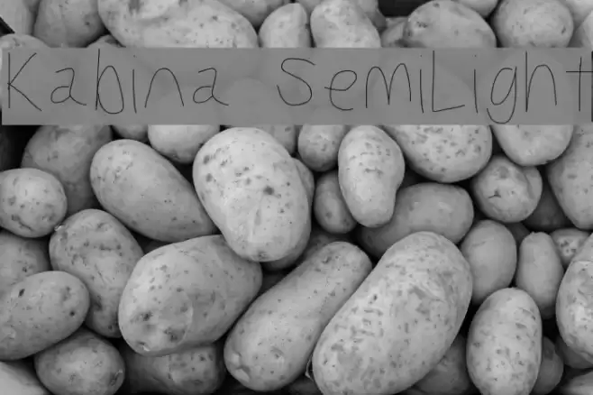 Kabina SemiLight Font examples