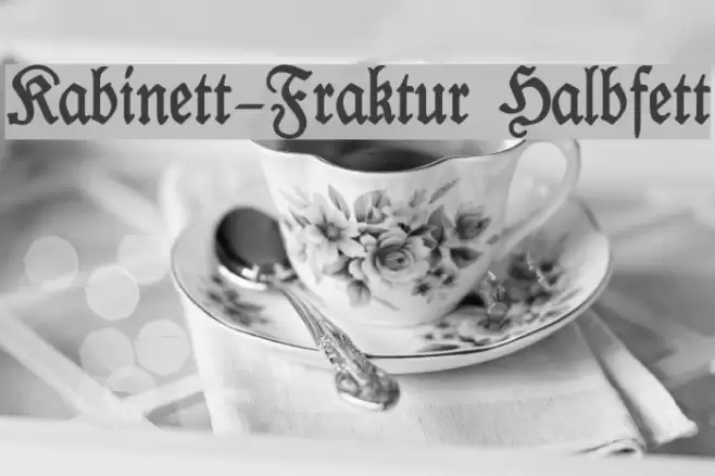 Kabinett-Fraktur Halbfett Font examples