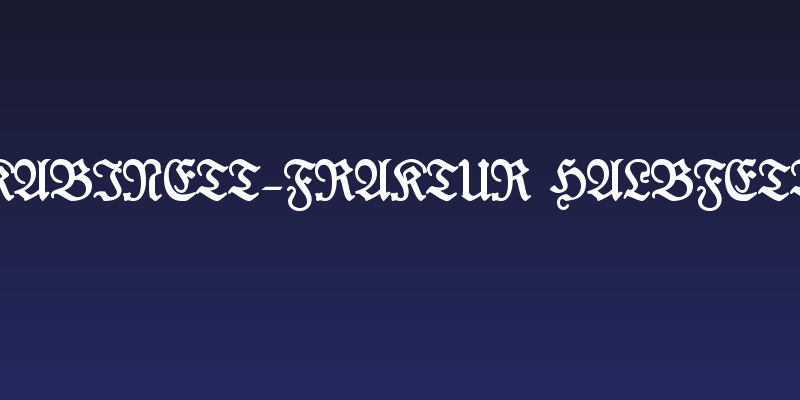 Kabinett-Fraktur Halbfett Social Header