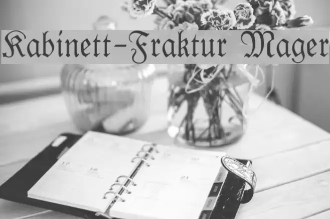 Kabinett-Fraktur Mager Font examples