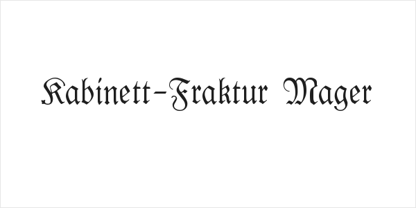 Kabinett-Fraktur Mager Logo