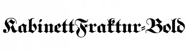 KabinettFraktur-Bold  Fuentes Gratis Descargar