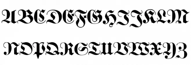 KabinettFraktur-Bold Fonte MAIÚSCULAS