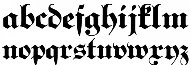KabinettFraktur-Bold Fuentes MINÚSCULAS