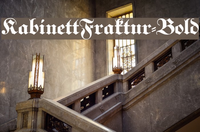 KabinettFraktur-Bold Font examples