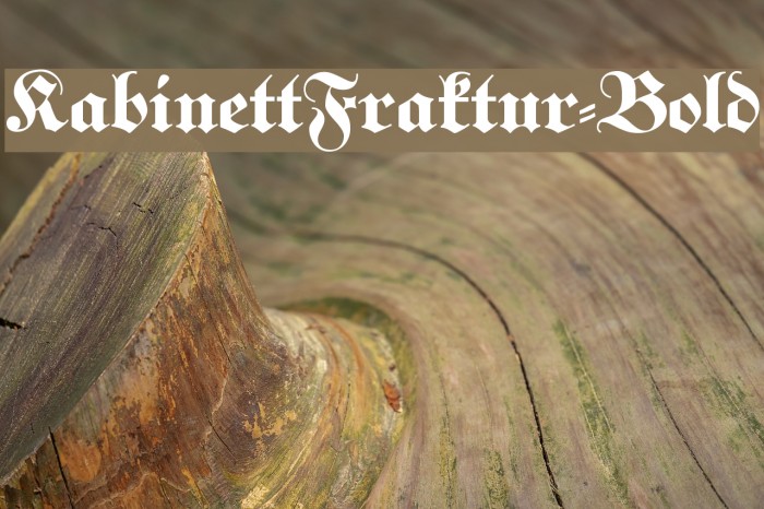 KabinettFraktur-Bold Font examples