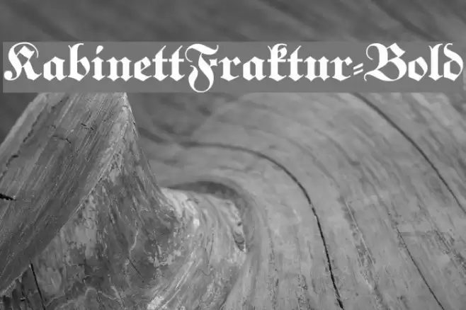 KabinettFraktur-Bold Font examples