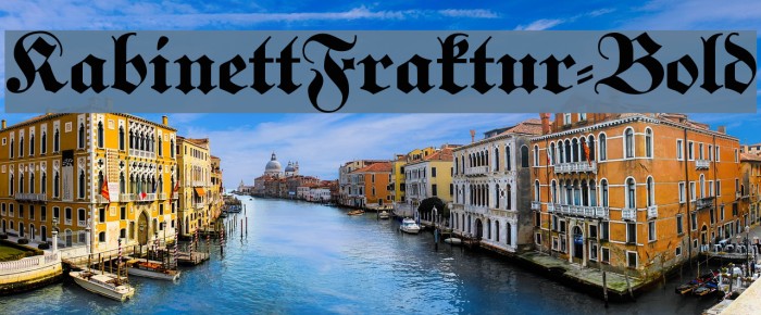 KabinettFraktur-Bold Font examples
