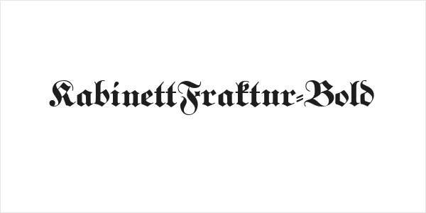 KabinettFraktur-Bold Logo