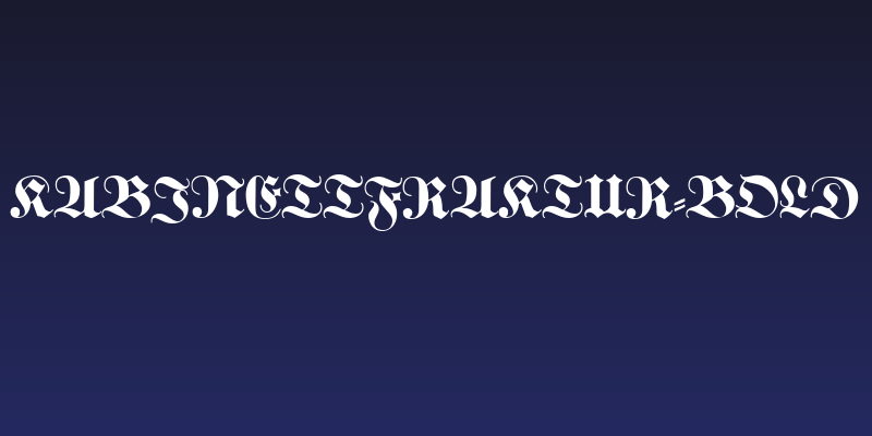 KabinettFraktur-Bold Social Header