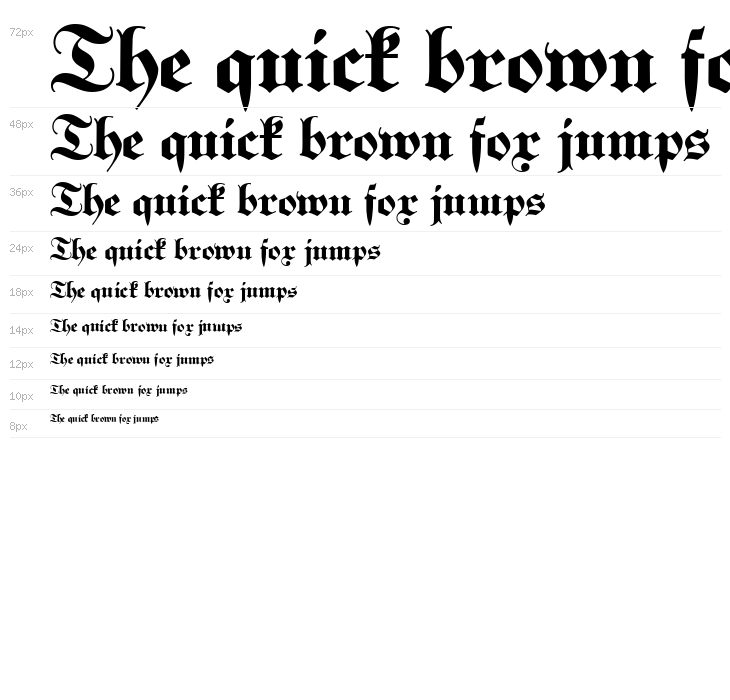 KabinettFraktur-Bold Waterfall