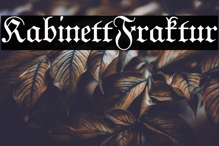 KabinettFraktur Font examples