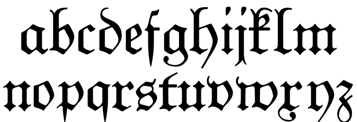 KabinettFraktur Font LOWERCASE