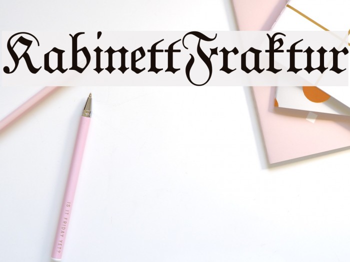 KabinettFraktur Font examples