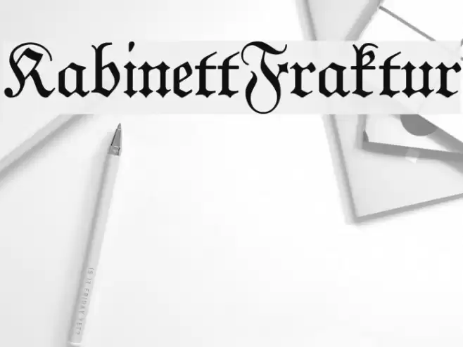 KabinettFraktur Font examples