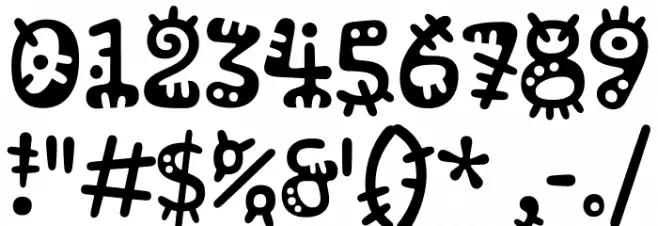 Kablammo Regular Font OTHER CHARS