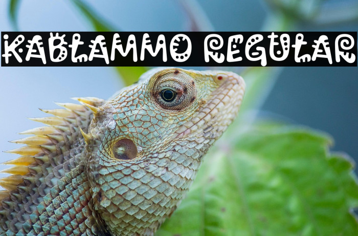 Kablammo Regular خط examples