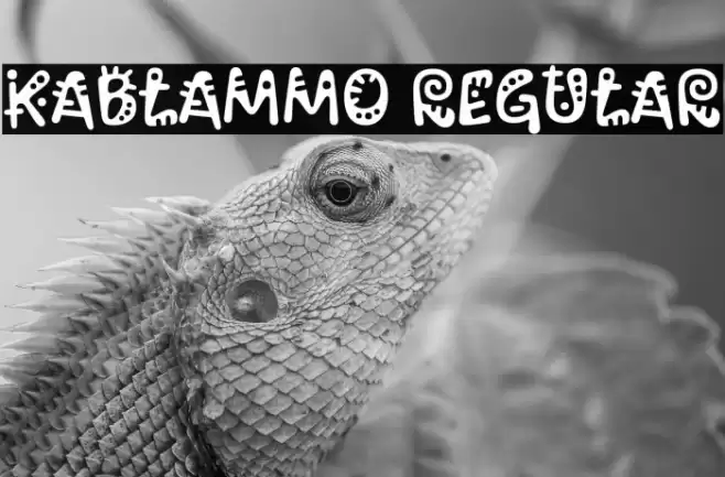 Kablammo Regular Font examples