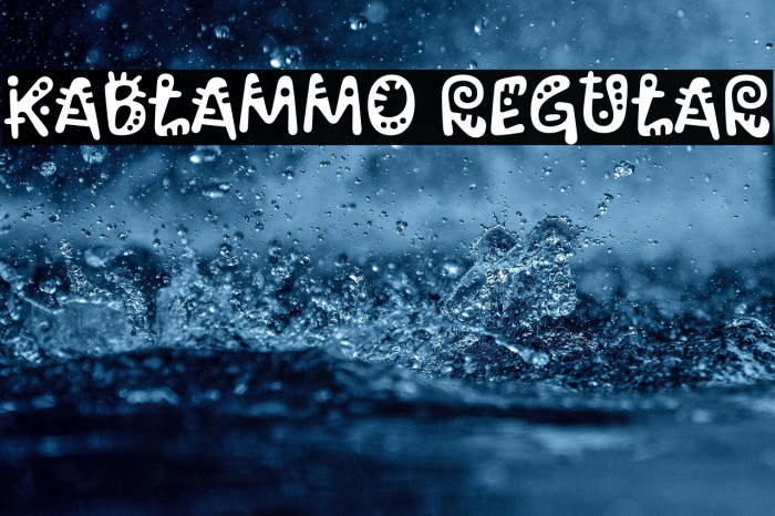 Kablammo Regular خط examples