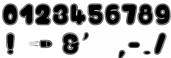 Kaboom & Bang$ Font OTHER CHARS