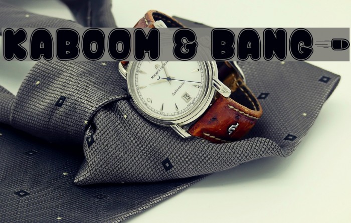 Kaboom & Bang$ Font examples