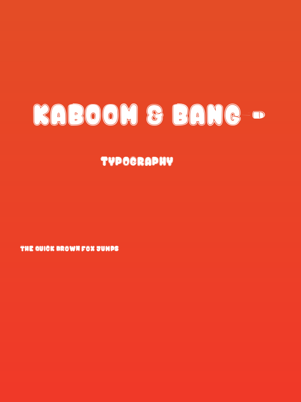 Kaboom & Bang$ Poster