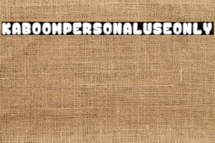 Kaboom_PersonalUseOnly Example 1