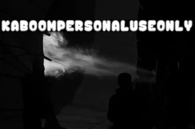 Kaboom_PersonalUseOnly Font examples