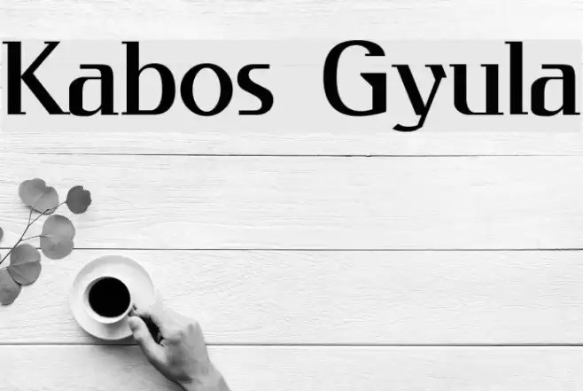 Kabos Gyula Font examples