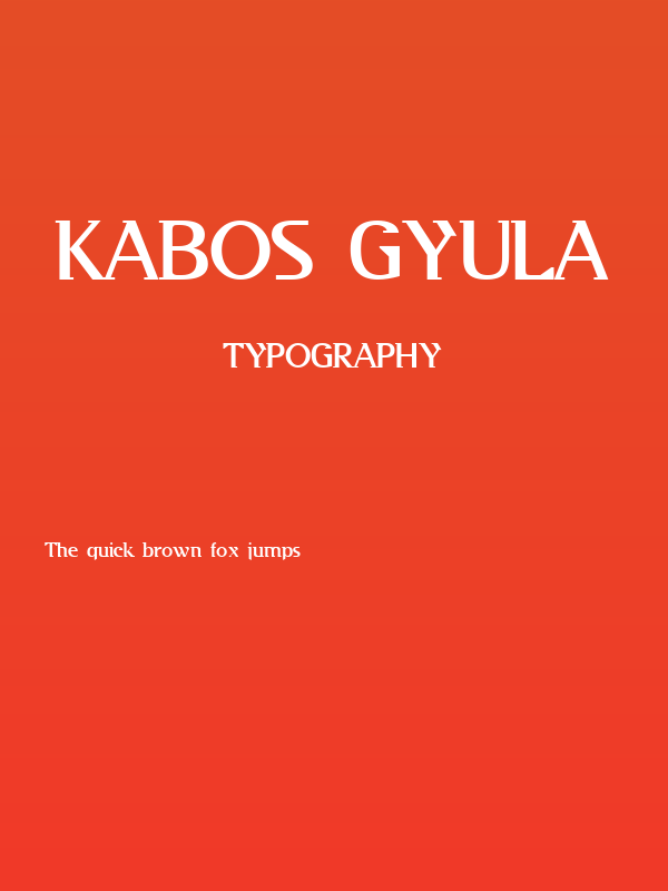 Kabos Gyula Poster