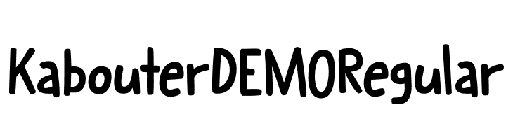 Kabouter DEMO Regular  フリーフォントのダウンロード
