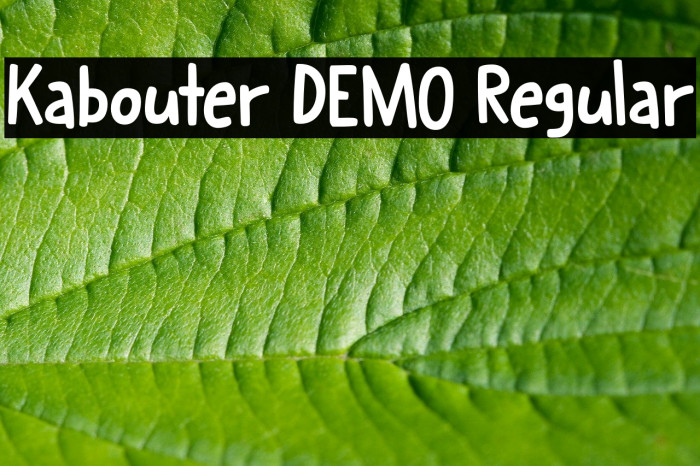 Kabouter DEMO Regular Font examples