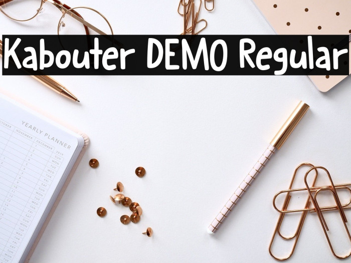 Kabouter DEMO Regular Font examples