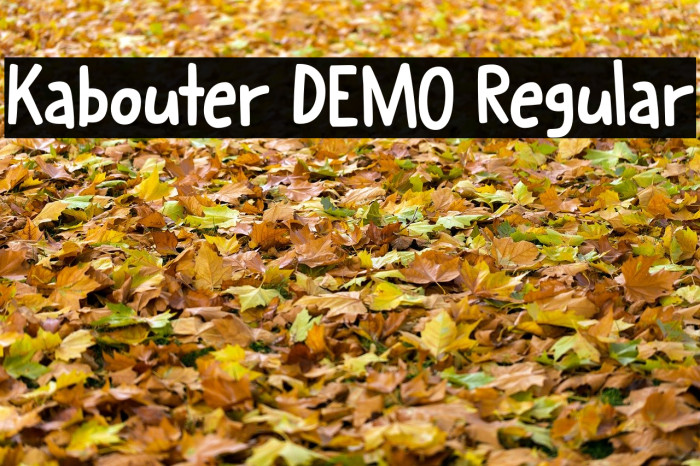Kabouter DEMO Regular Font examples