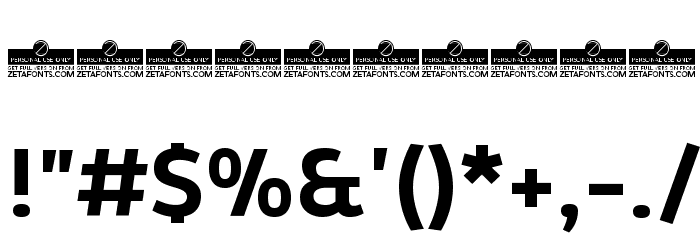 Kabrio-Bold Font OTHER CHARS