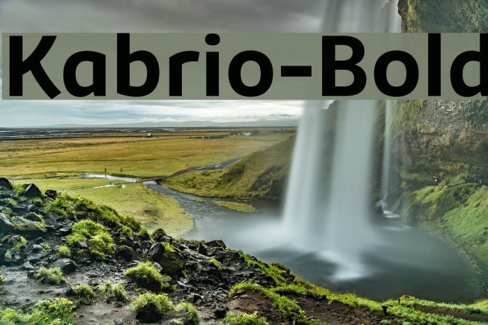 Kabrio-Bold Font examples