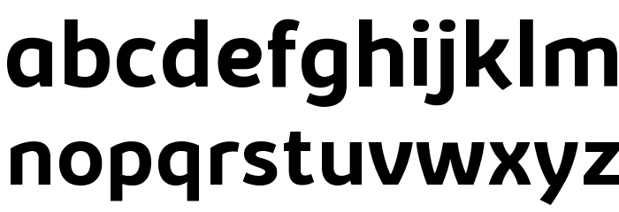 Kabrio-Bold Font LOWERCASE